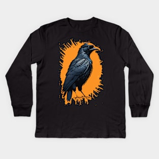 Black Crows Kids Long Sleeve T-Shirt